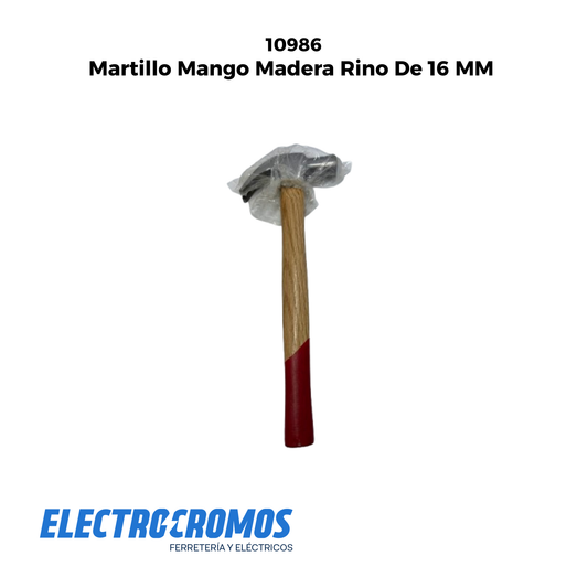 Martillo Mango Madera Rino De 16 MM