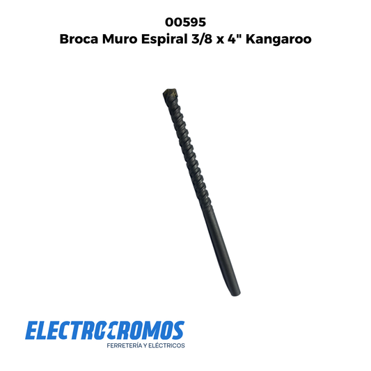 Broca Muro Espiral 3/8 x 4" Kangaroo