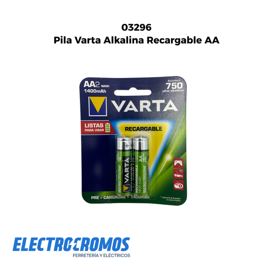 Pila Varta Alkalina Recargable AA