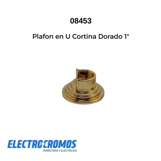 Plafon en U Cortina Dorado 1"