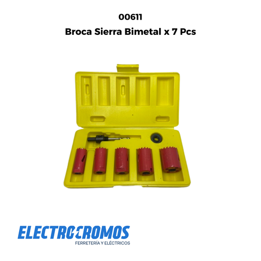 Broca Sierra Bimetal x 7 Pcs