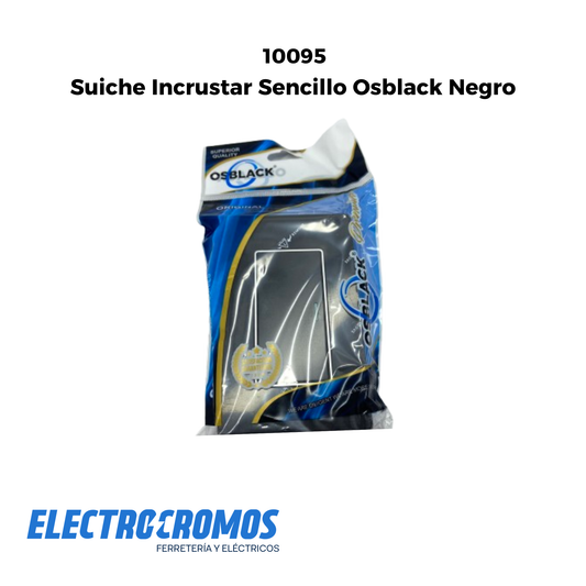Suiche Incrustar Sencillo Osblack Negro