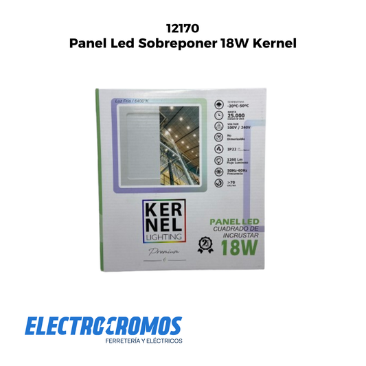 Panel Led Sobreponer 18W Kernel
