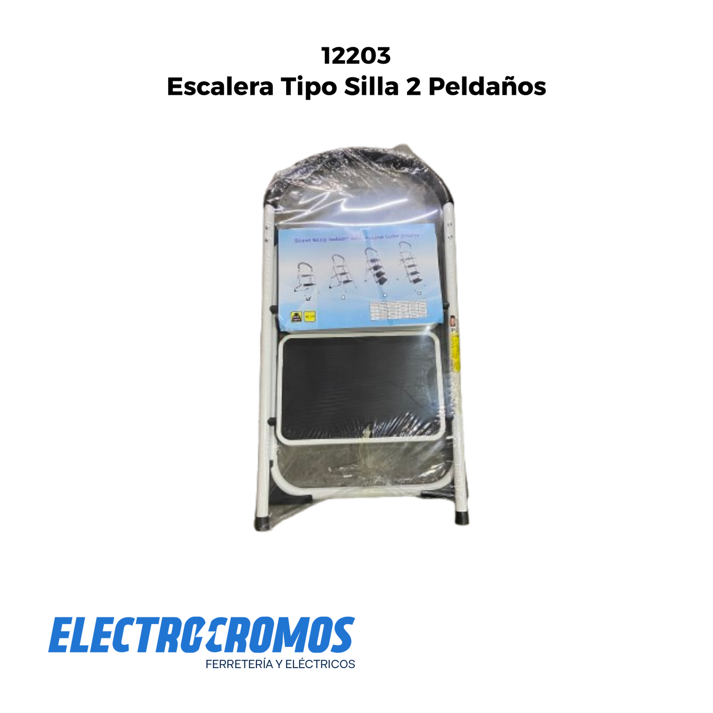 Escalera Tipo Silla 2 Peldaños