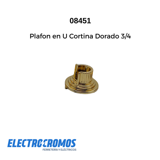 Plafon en U Cortina Dorado 3/4