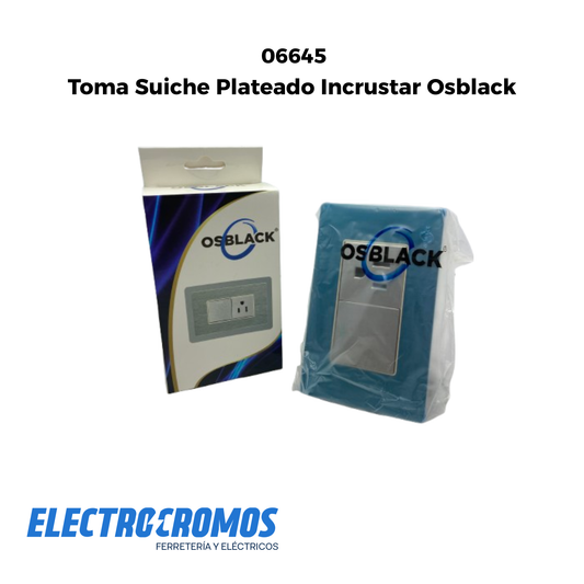 Toma Suiche Plateado Incrustar Osblack
