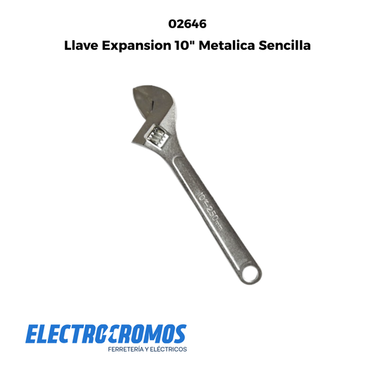 Llave Expansion 10" Metalica Sencilla