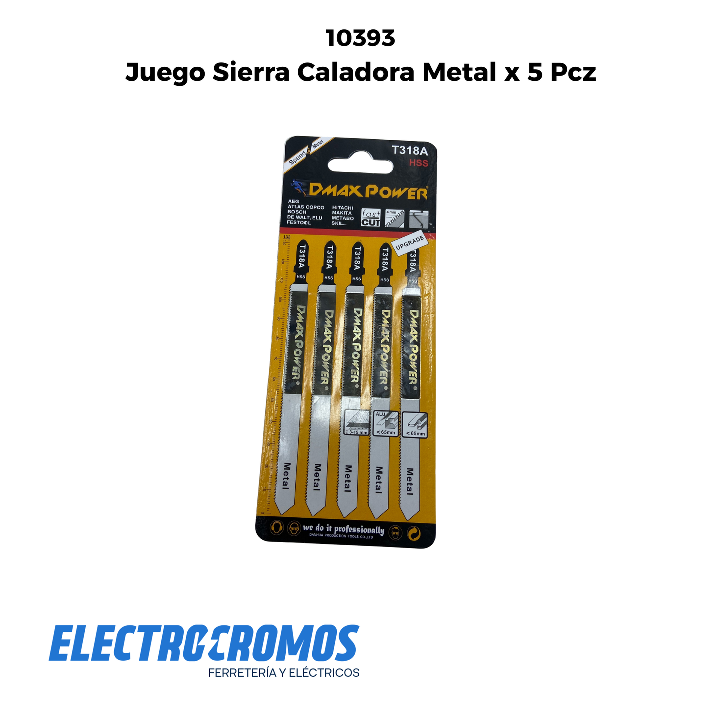 Juego Sierra Caladora Metal x 5 Pcz