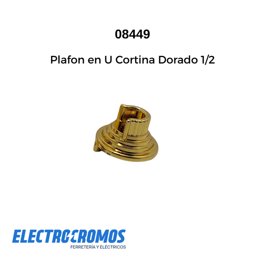 Plafon en U Cortina Dorado 1/2