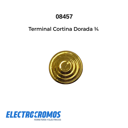 Terminal Cortina Dorada 3/4