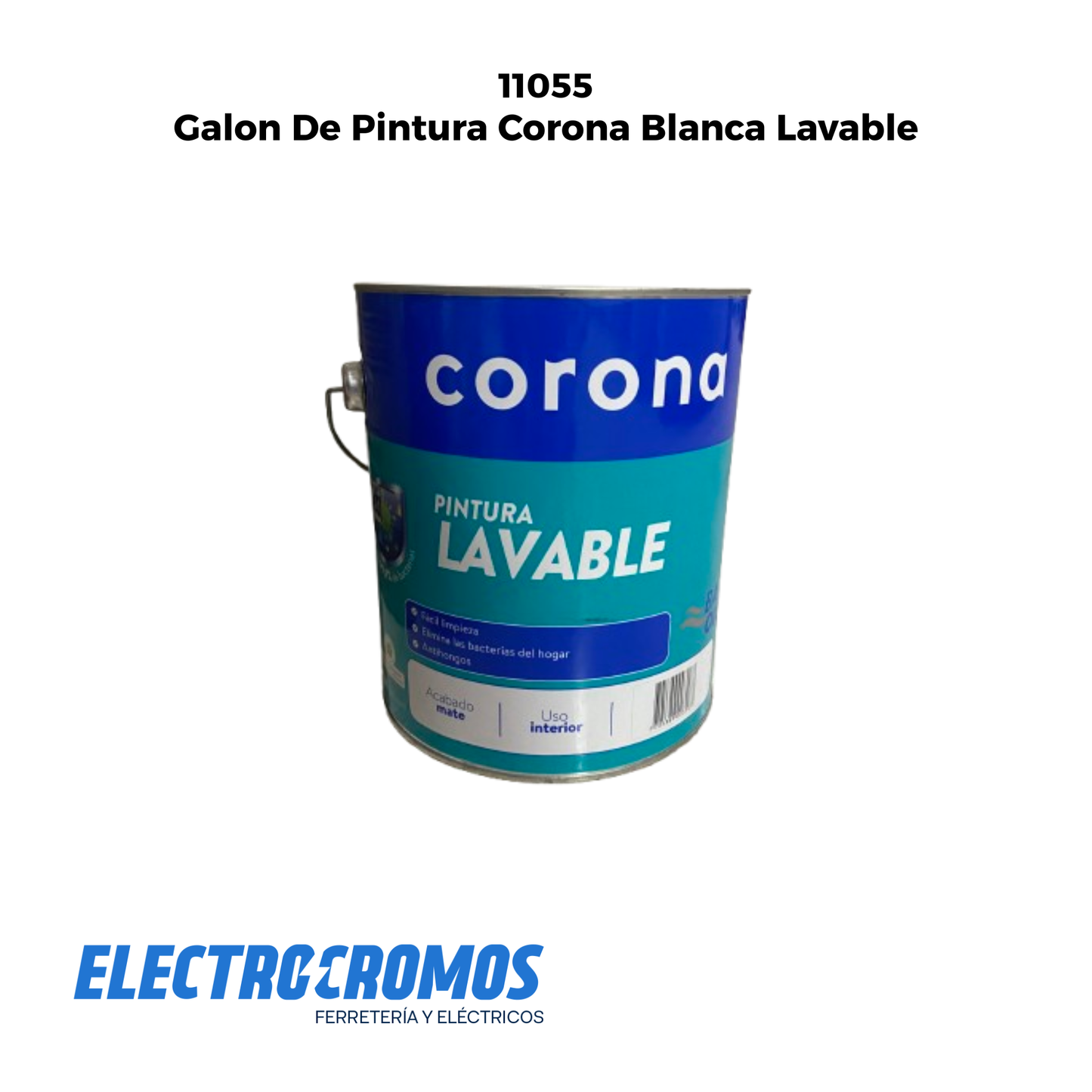 Galon De Pintura Corona Blanca Lavable