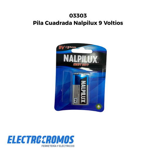 Pila Cuadrada Nalpilux 9 Voltios