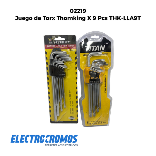 Juego de Torx Thomking X 9 Pcs THK-LLA9T
