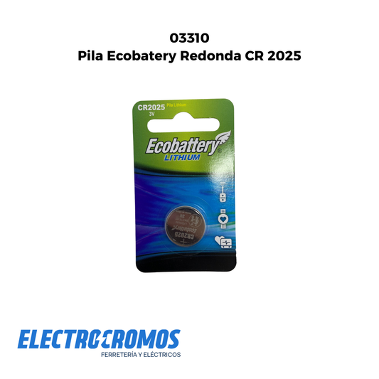 Pila Ecobatery Redonda CR 2025