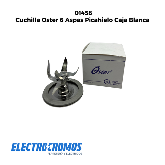 Cuchilla Oster 6 Aspas Picahielo Caja Blanca