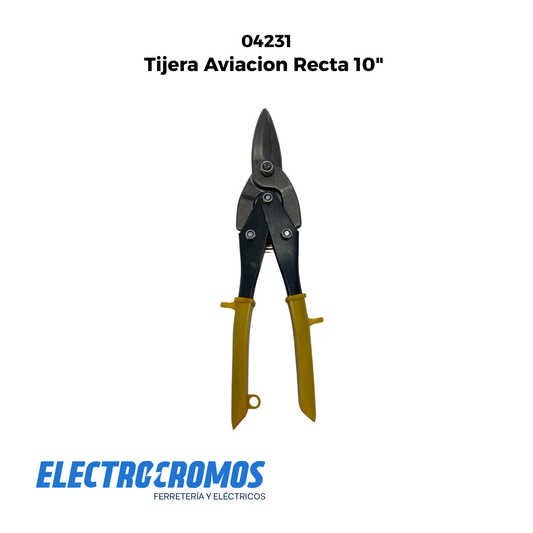 Tijera Aviacion Recta 10"
