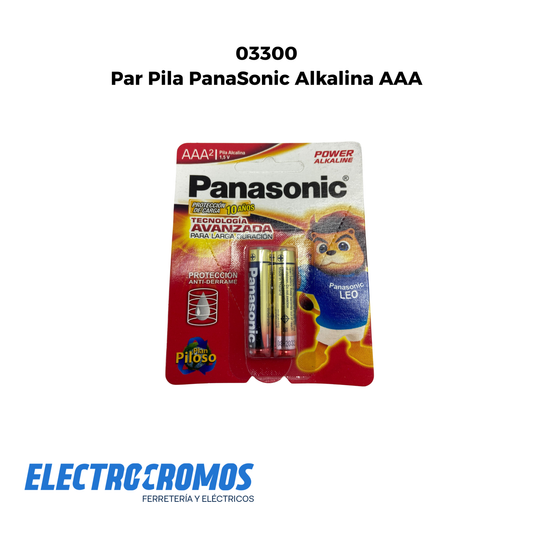 Par Pila PanaSonic Alkalina AAA