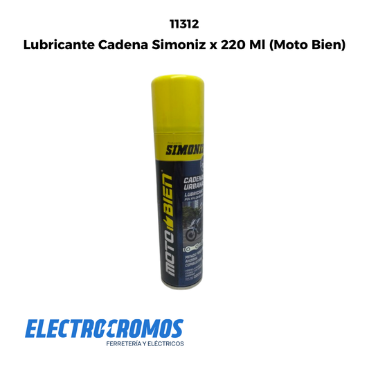 Lubricante Cadena Simoniz x 220 Ml (Moto Bien)