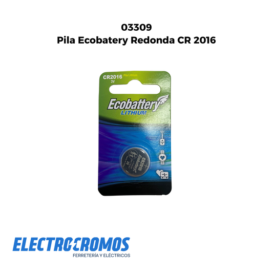 Pila Ecobatery Redonda CR 2016 Energizer