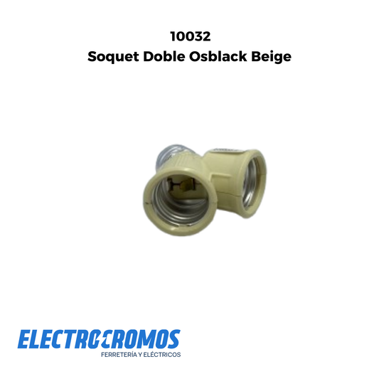 Soquet Doble Osblack Beige