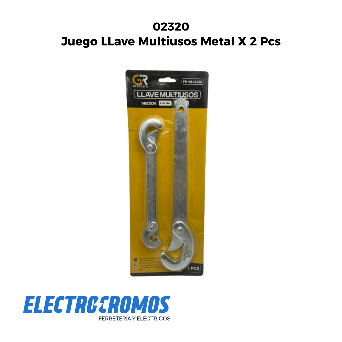 Juego LLave Multiusos Metal X 2 Pcs