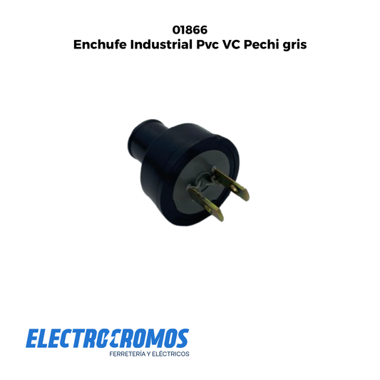 Enchufe Industrial Pvc VC Pechi gris-Amarillo-Azul