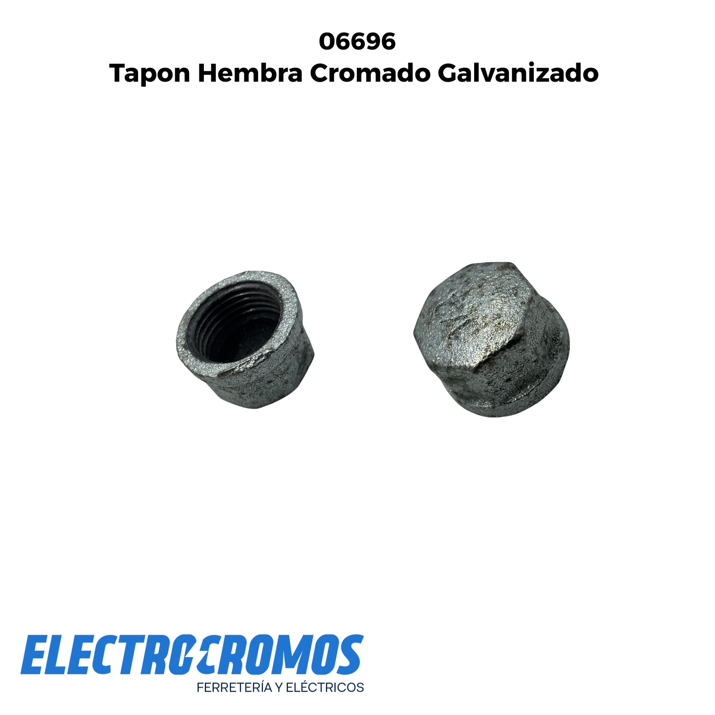 Tapon Hembra Cromado Galvanizado