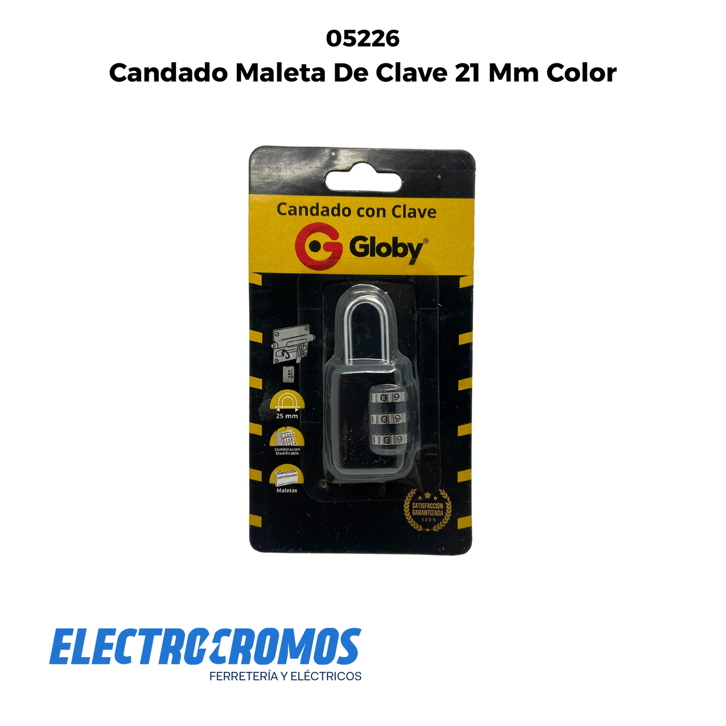 Candado Maleta De Clave 21 Mm Color