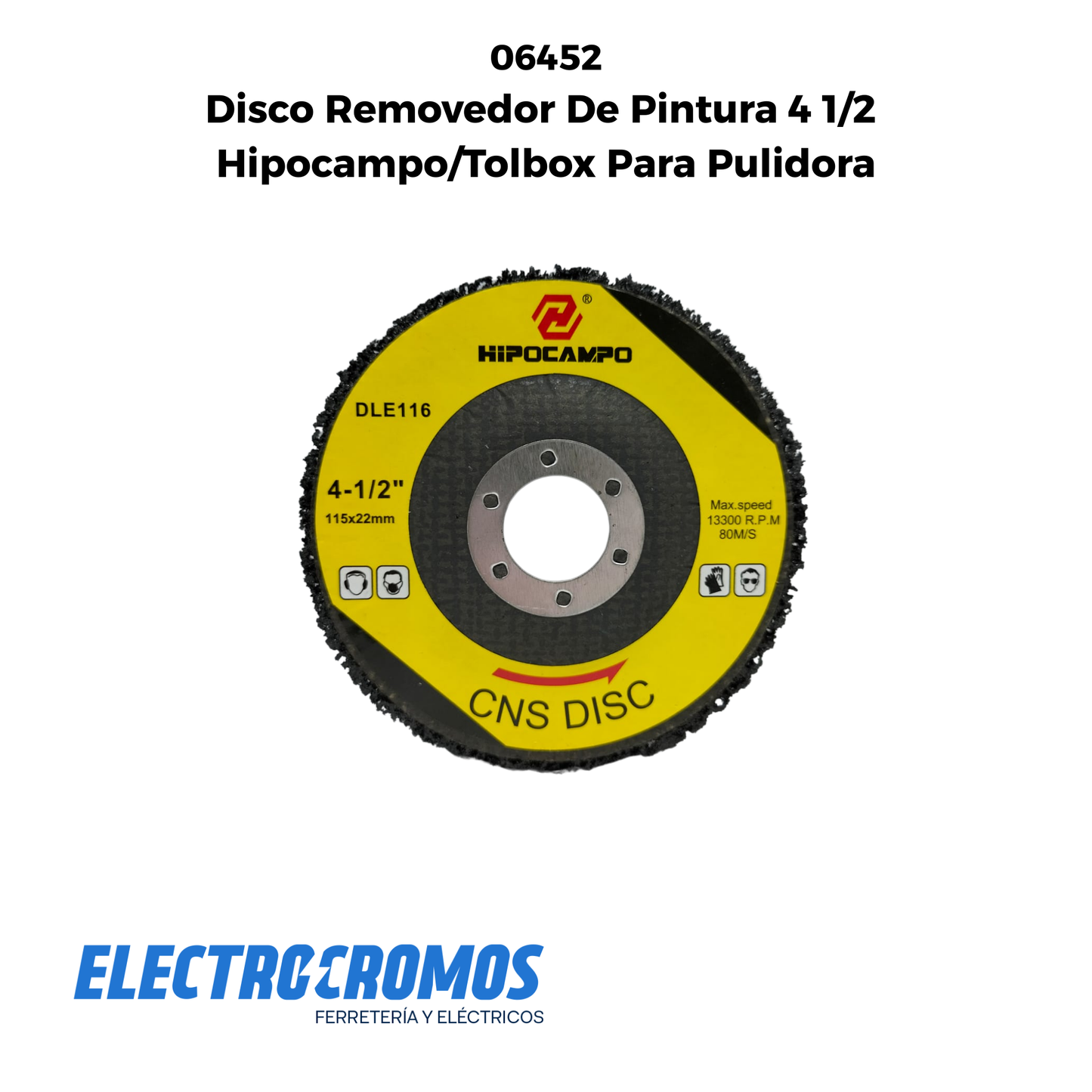 Disco Removedor De Pintura 4 1/2 Hipocam