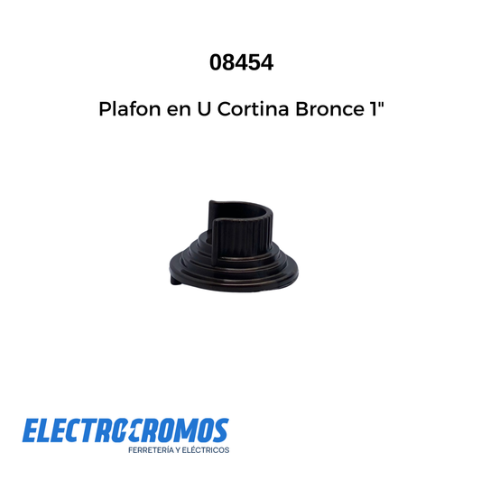 Plafon en U Cortina Bronce 1"