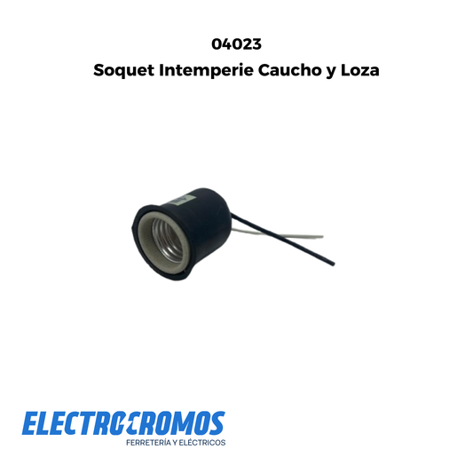 Soquet Intemperie Caucho y Loza