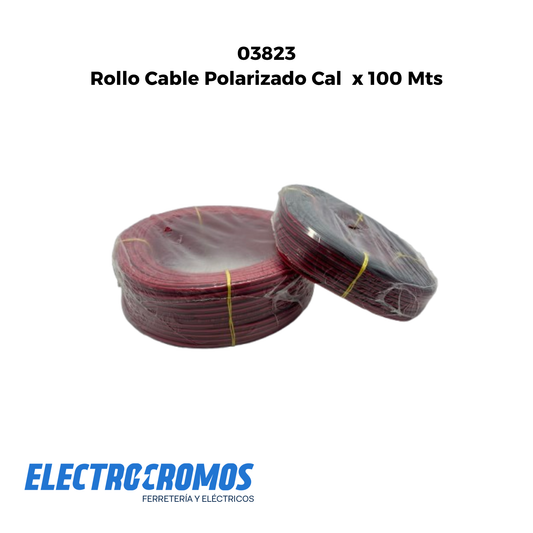 Rollo Cable Polarizado Cal x 100 Mts