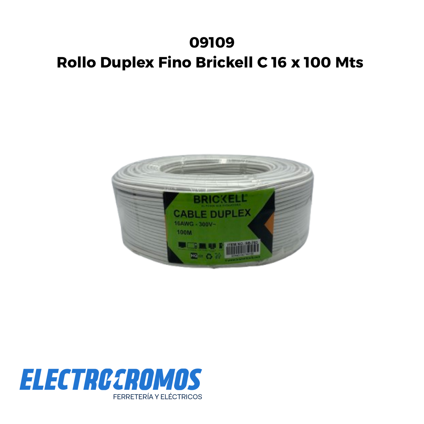 Rollo Duplex Fino Brickell C 16 x 100 Mts