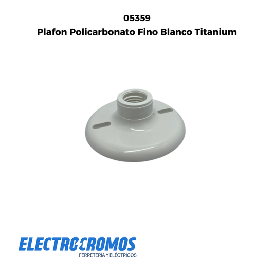 Plafon Policarbonato Fino Blanco Titanium