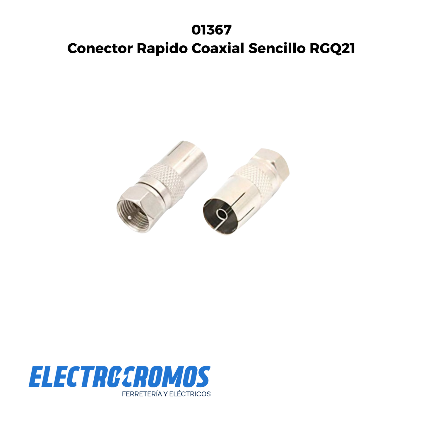 Conector Rapido Coaxial Sencillo RGQ21