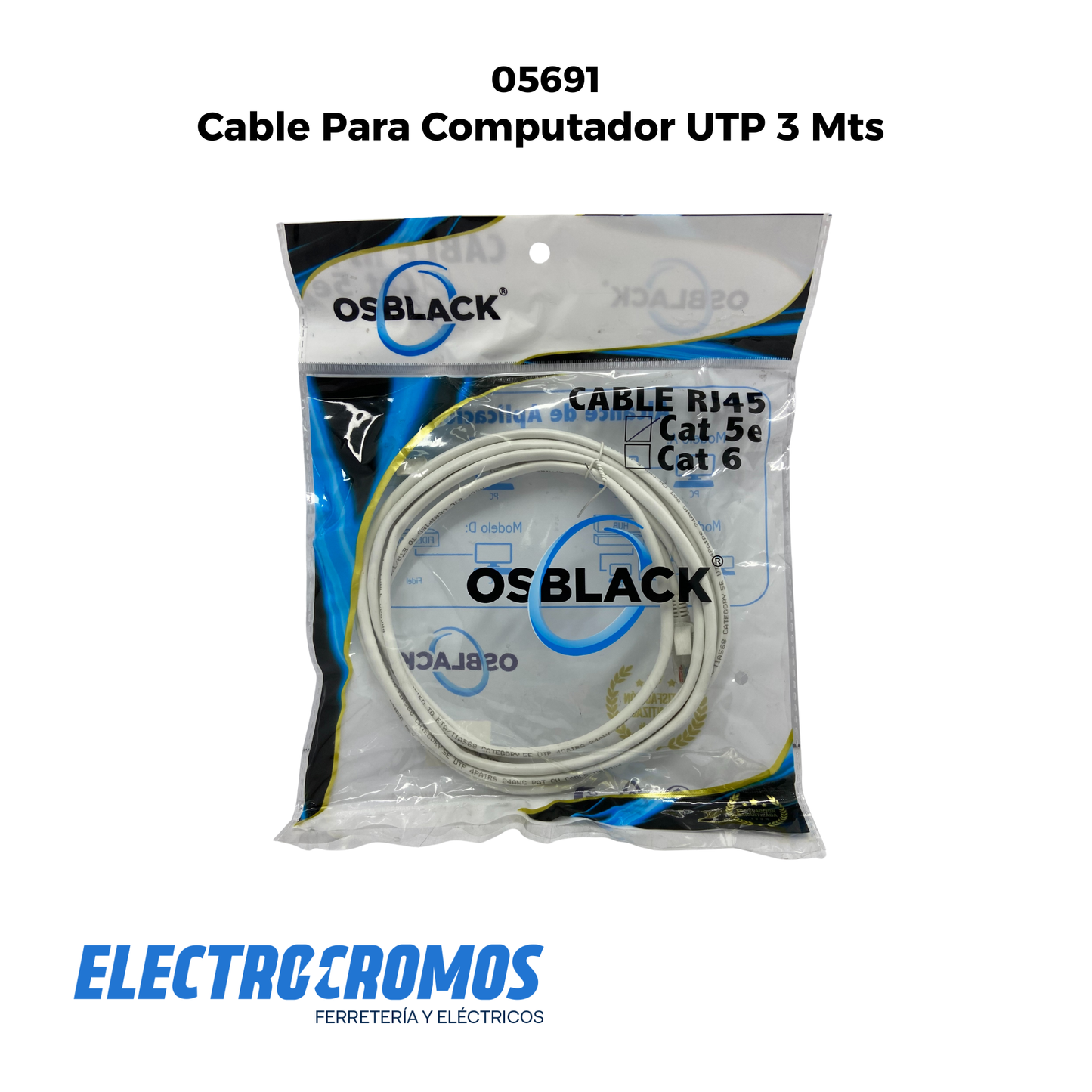 Cable Para Computador UTP 3 Mts