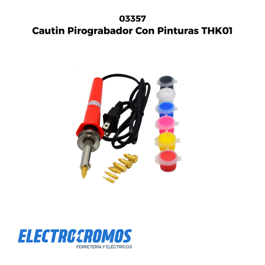 Cautin Pirograbador Con Pinturas THK01
