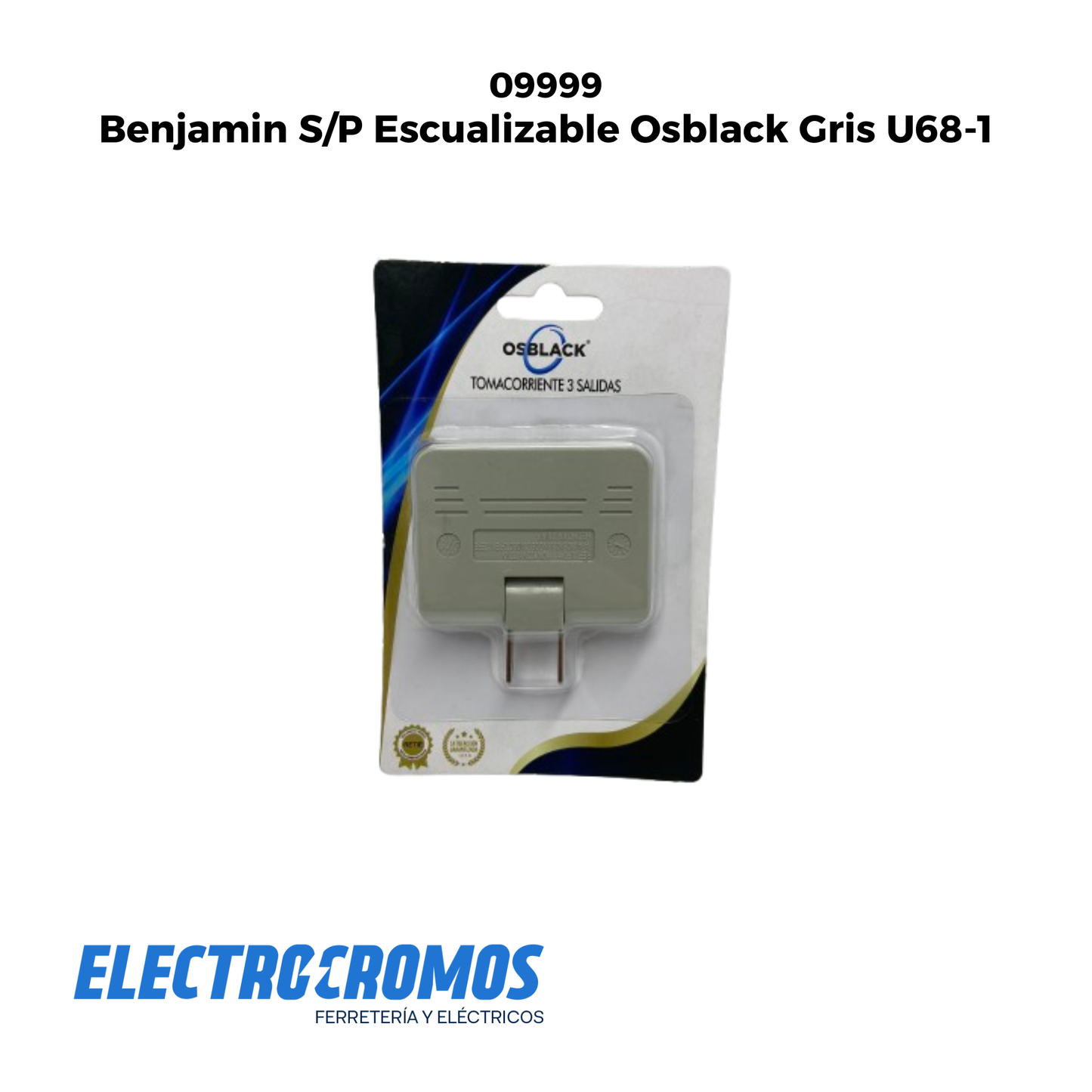 Benjamin S/P Escualizable Osblack Gris U68-1