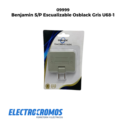 Benjamin S/P Escualizable Osblack Gris U68-1
