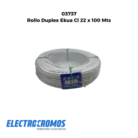 Rollo Duplex Ekua Cl 22 x 100 Mts