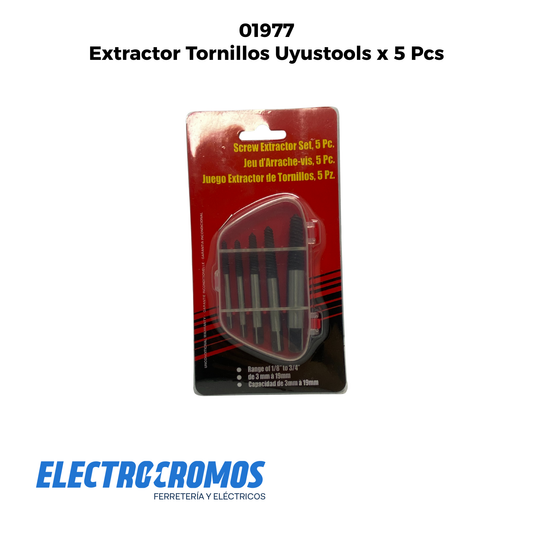 Extractor Tornillos Uyustools x 5 Pcs