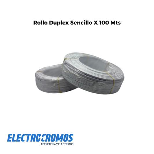 Rollo Duplex Sencillo X 100 Mts