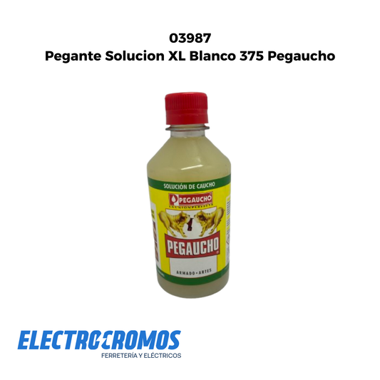 Pegante Solucion XL Blanco 375 Pegaucho