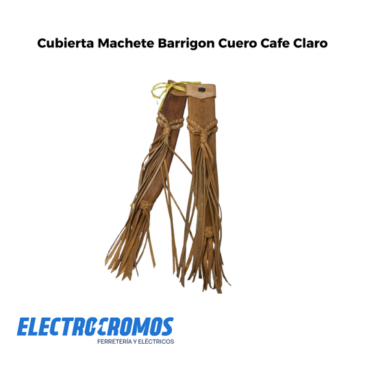 Cubierta Machete Barrigon Cuero Cafe Claro