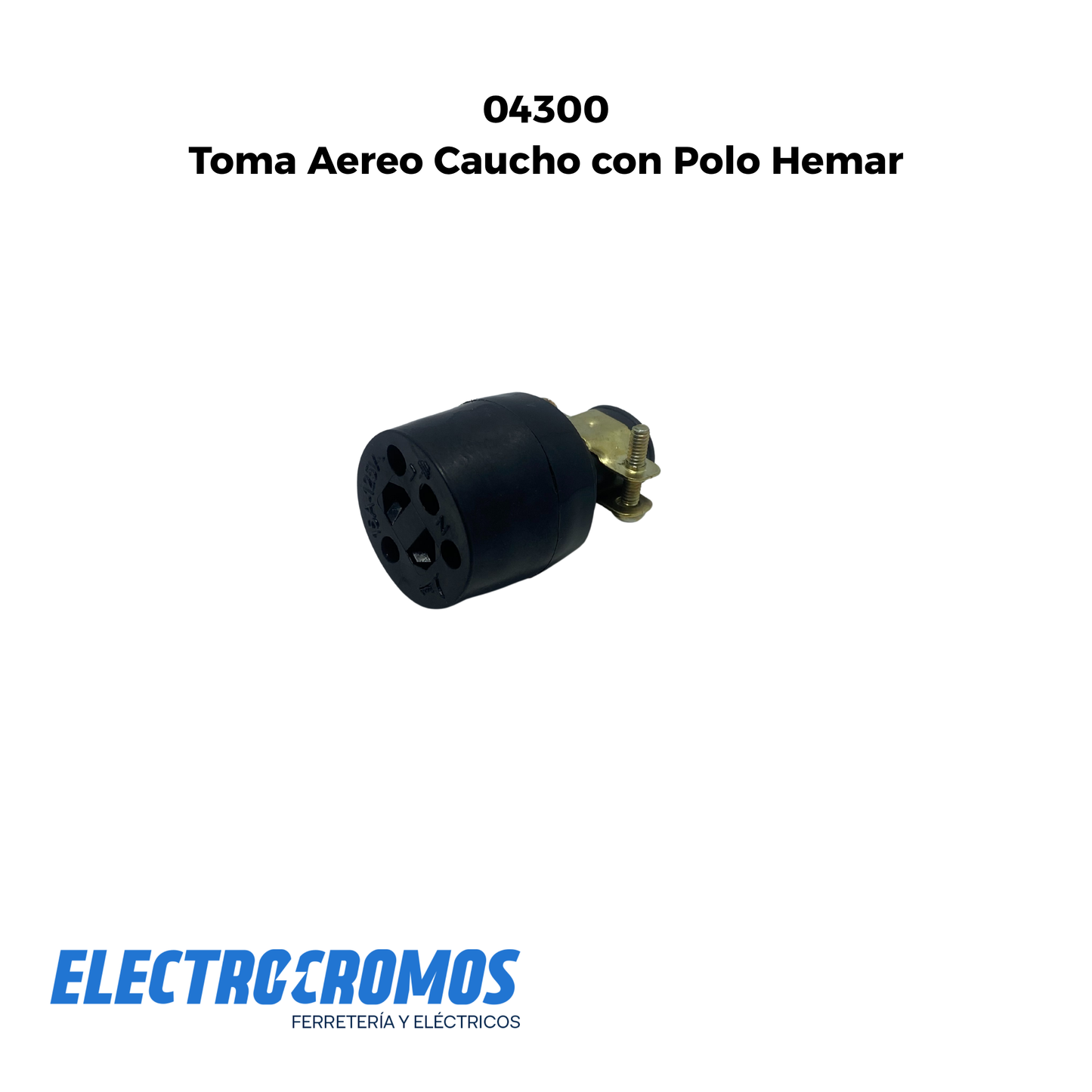 Toma Aereo Caucho con Polo Hemar Tae 1016