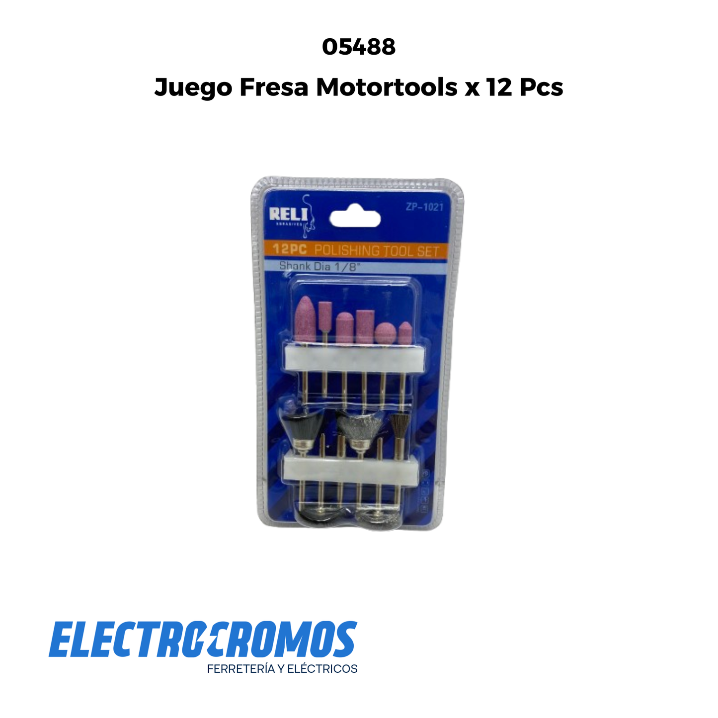 Juego Fresa Motortools x 12 Pcs