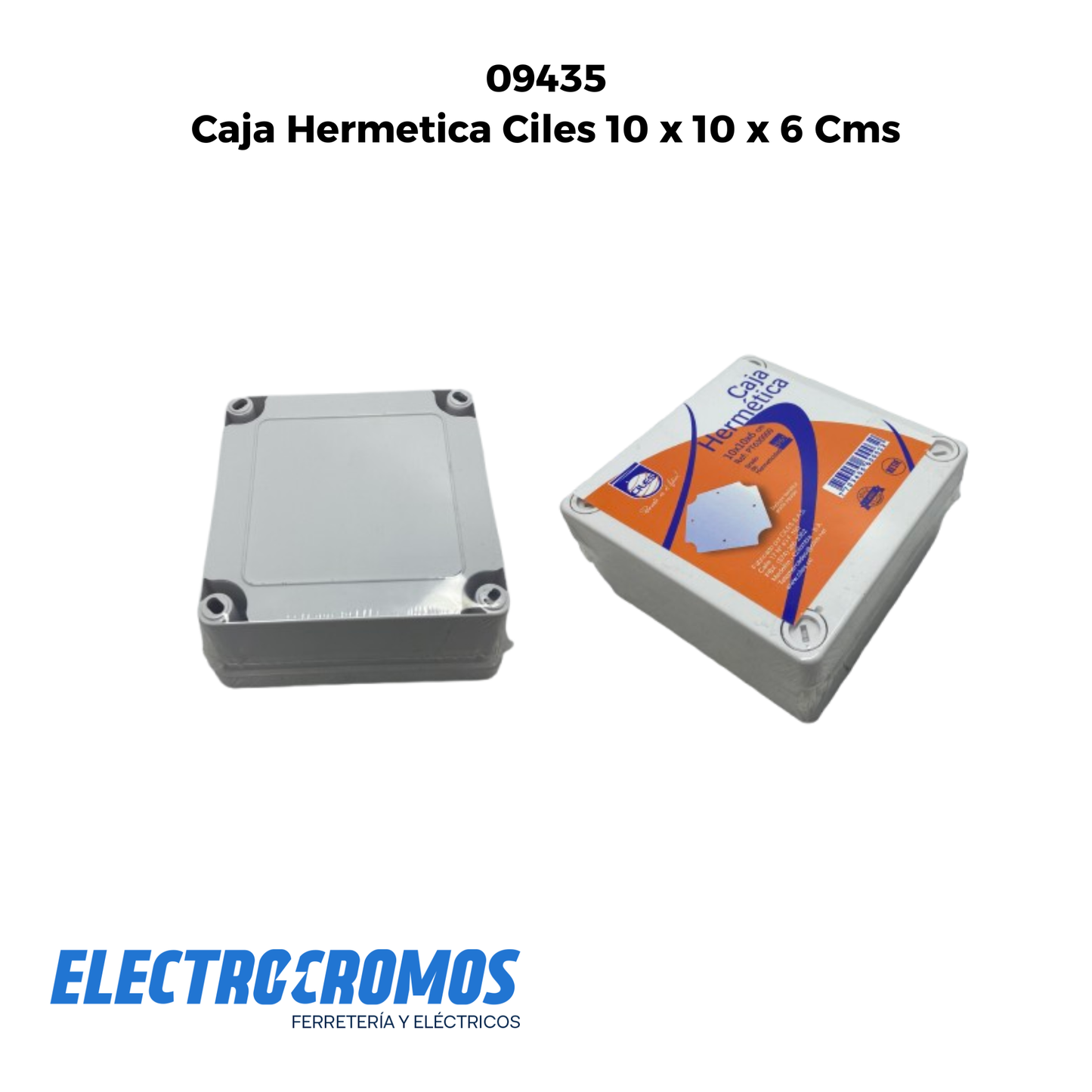 Caja Hermetica Ciles 10 x 10 x 6 Cms