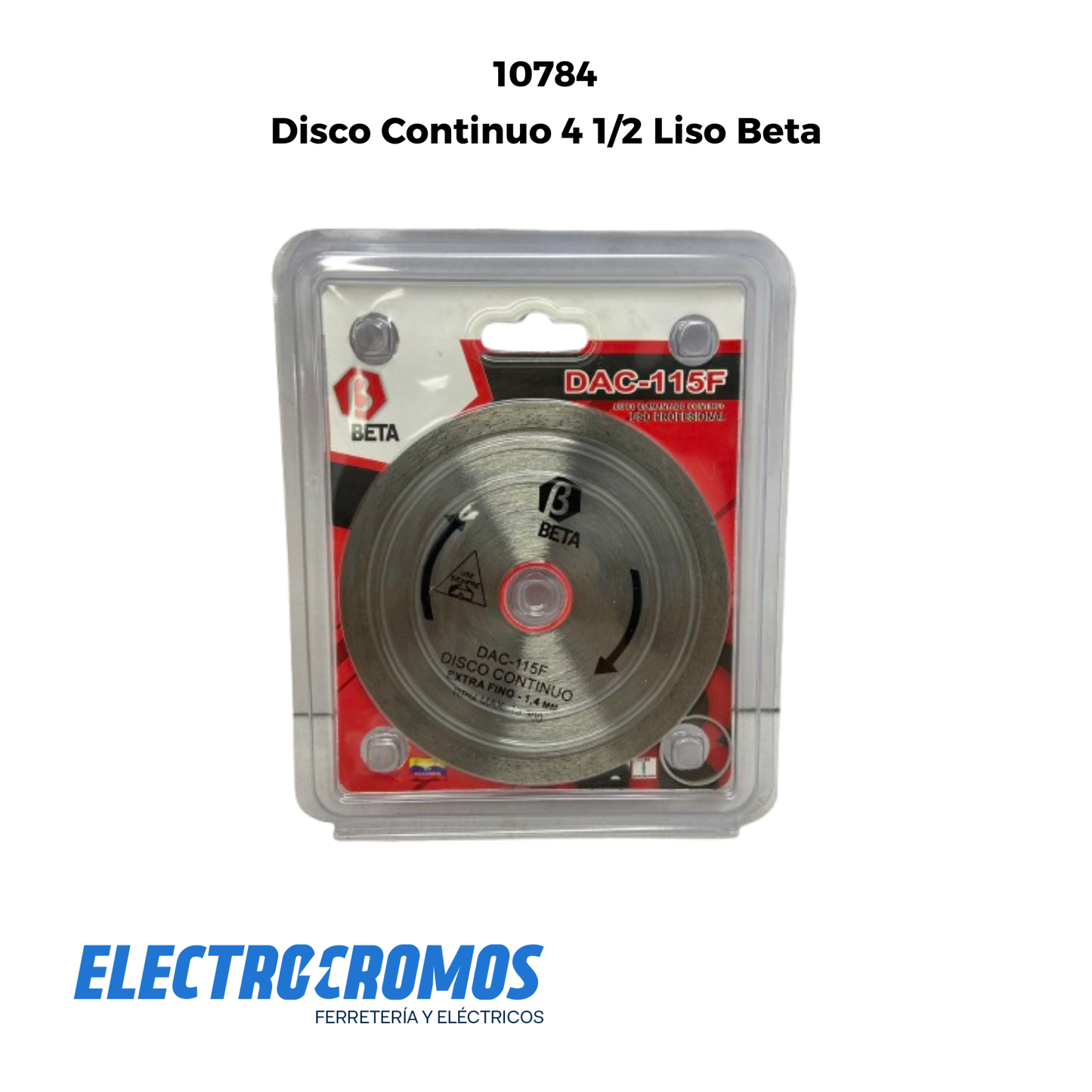 Disco Continuo 4 1/2 Liso Beta