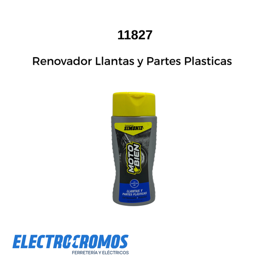 Renovador Llantas y Partes Plasticas 300 Ml Moto Bien