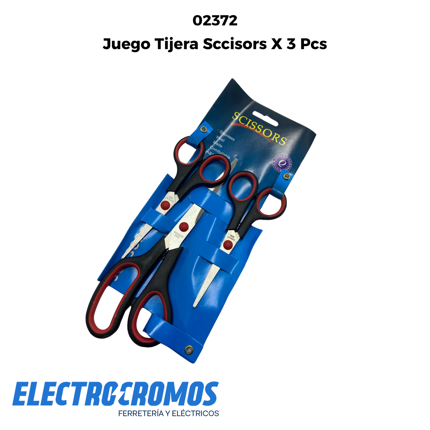 Juego Tijera Sccisors X 3 Pcs